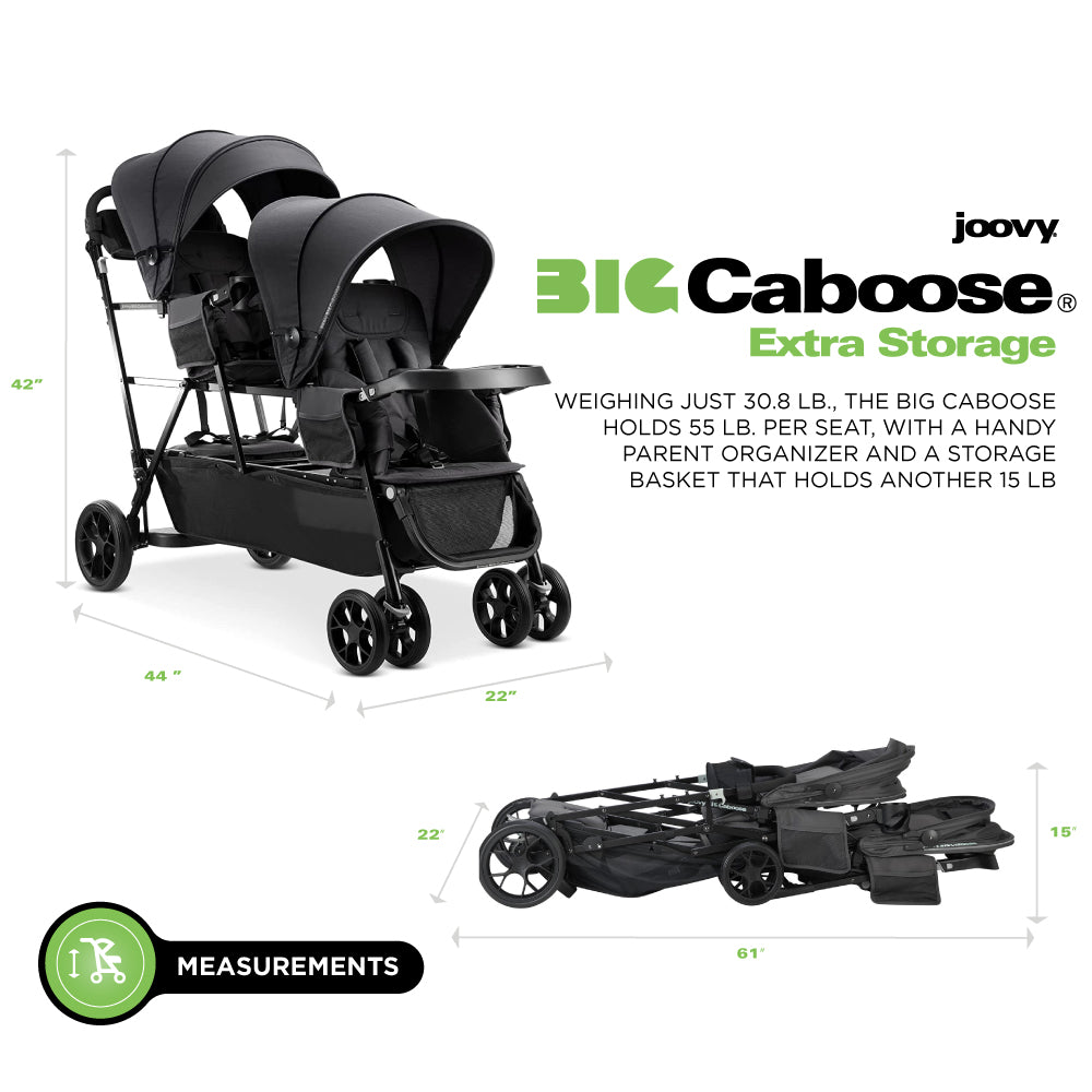 Big Caboose Triple Stroller joovy