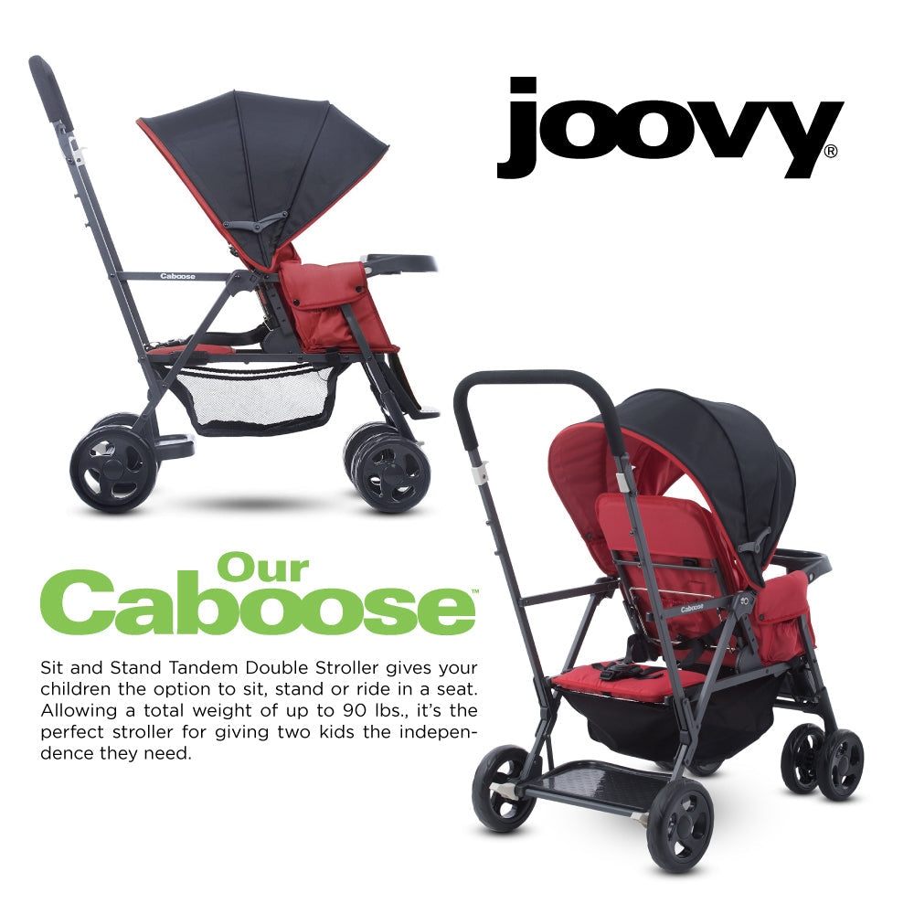 Baby Joovy Stand On Tandem Stroller Double Stroller Caboose Pram