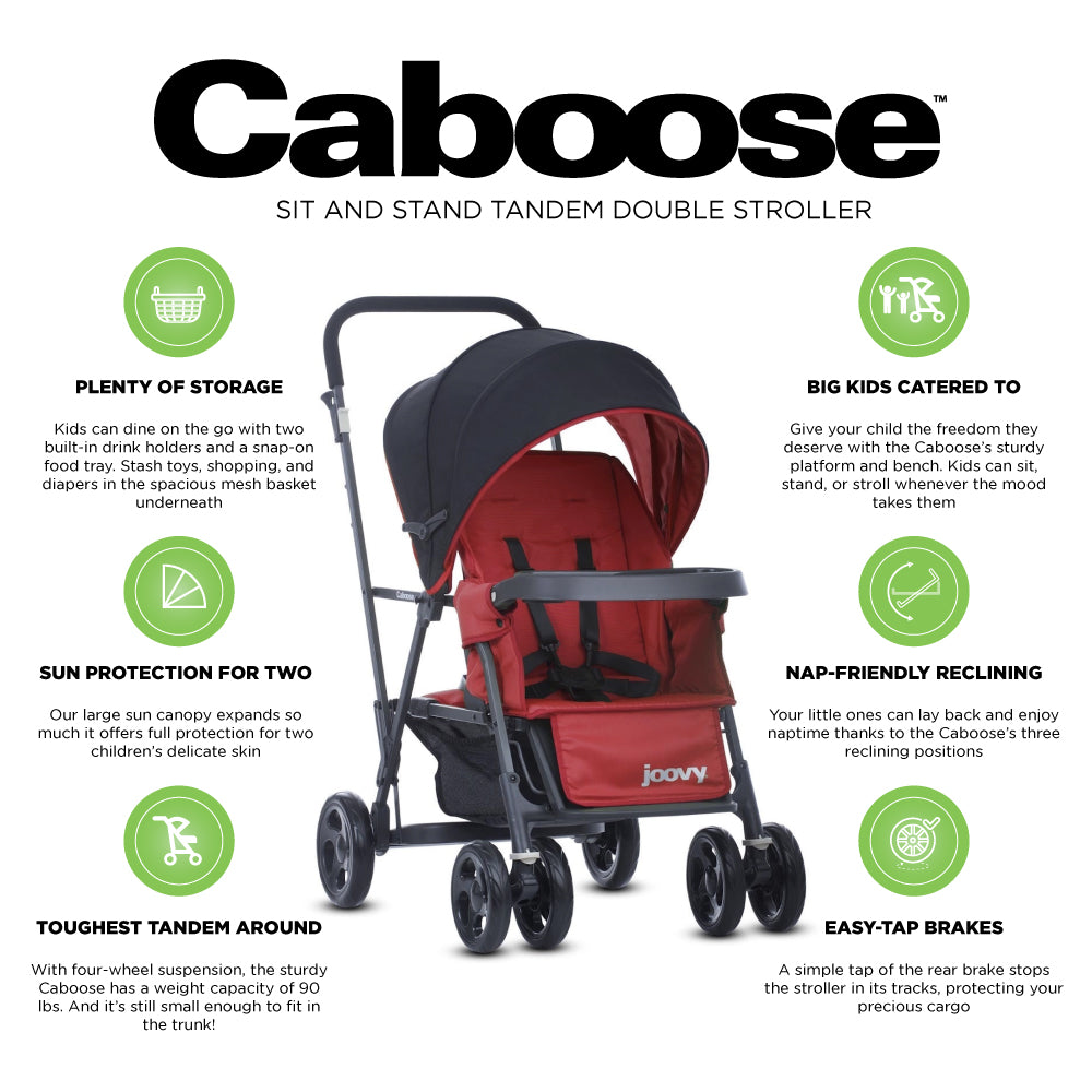 Caboose Sit And Stand Tandem Double Stroller joovy