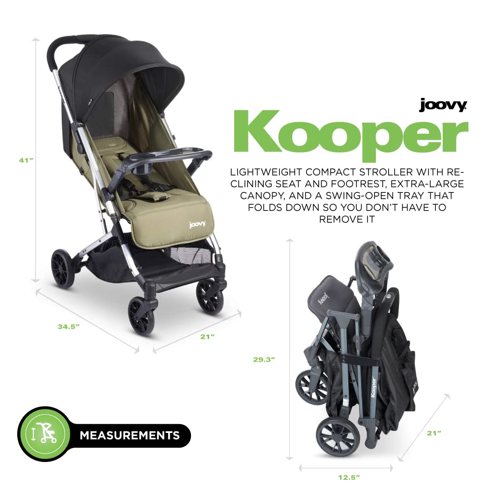 Kooper Lightweight Compact Single Stroller With Tray joovy