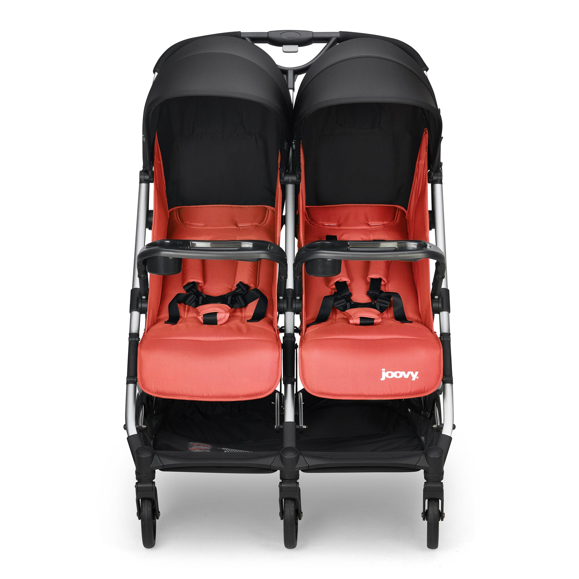 Kooper X2 Lightweight Compact Double Stroller With Trays Refurbished joovy