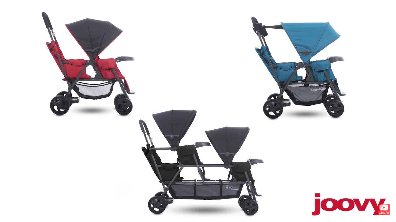 Double stroller with third seat attachment online