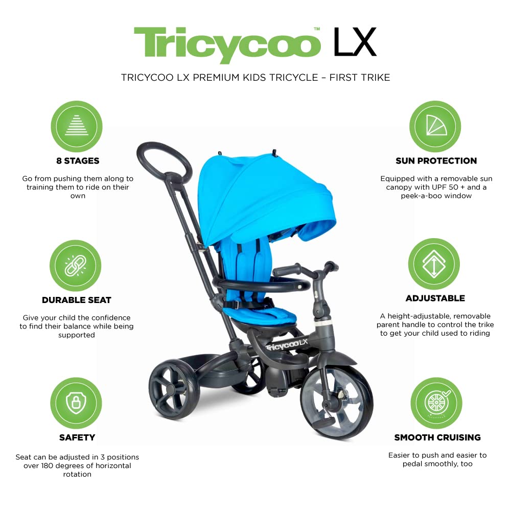 Tricycoo LX Premium Kids Tricycle First Trike joovy