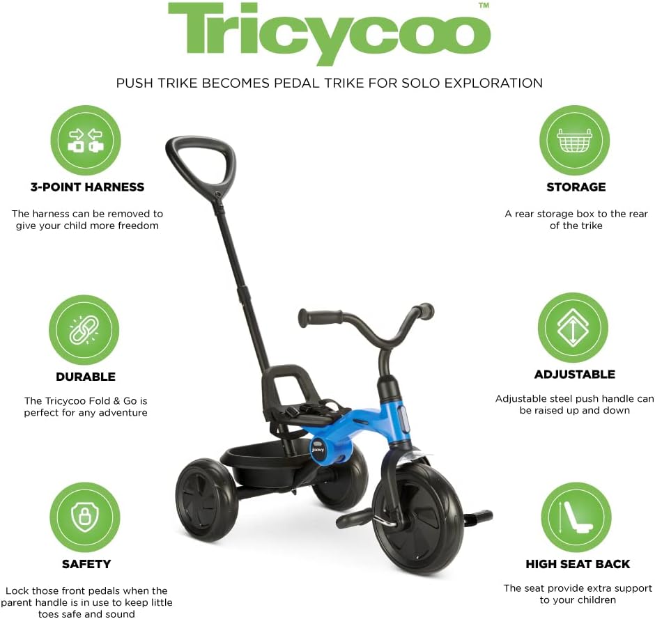 Joovy Tricycoo Fold Go Trike Blueness