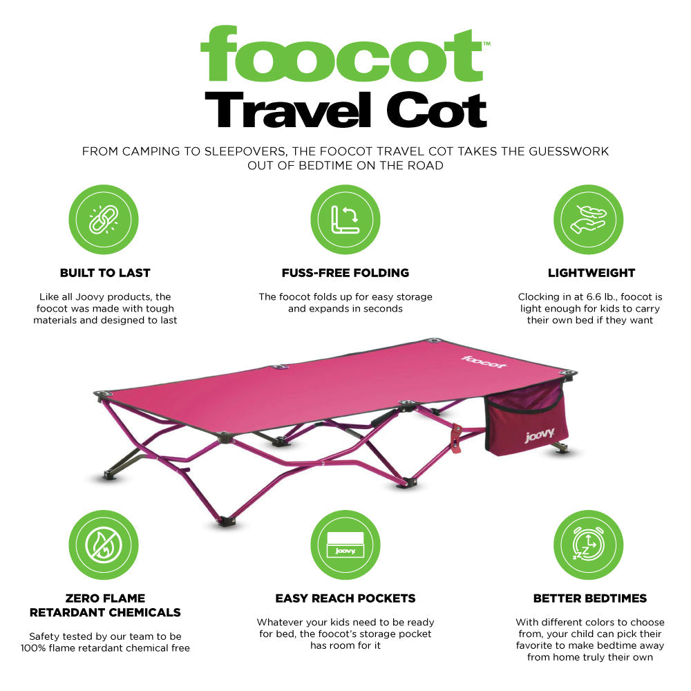 Joovy Foocot Child Cot Green Military Joovy Foocot Travel Cot