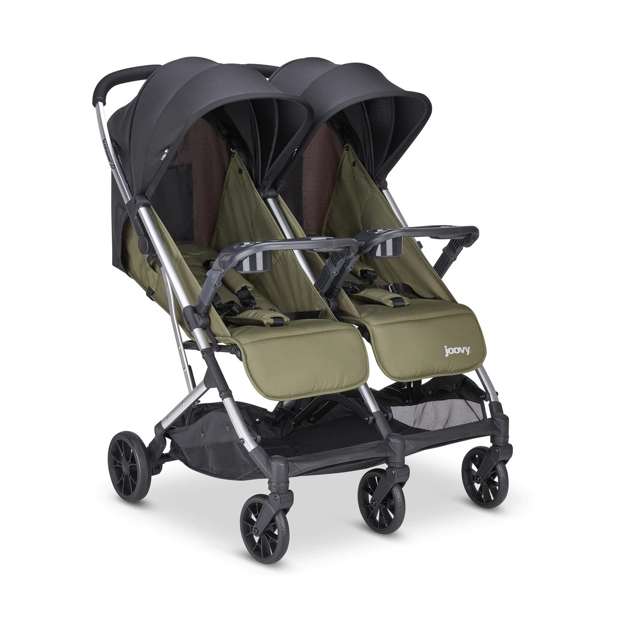 Kooper X2 Lightweight Compact Double Stroller With Trays joovy