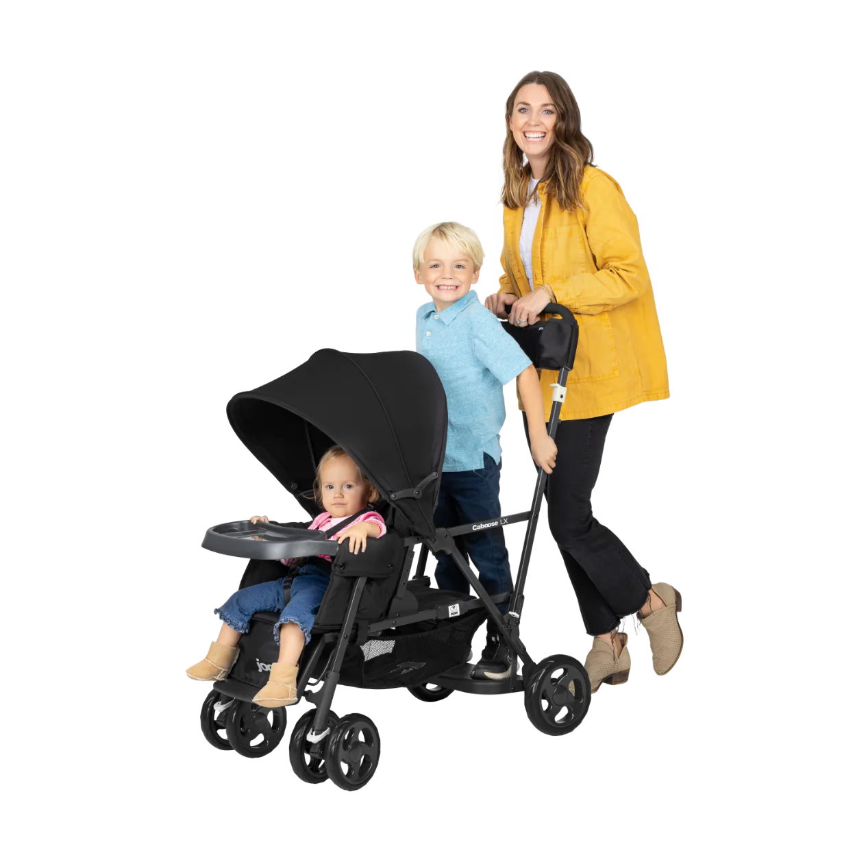 Joovy Caboose LX Tandem Stand On Stroller Black