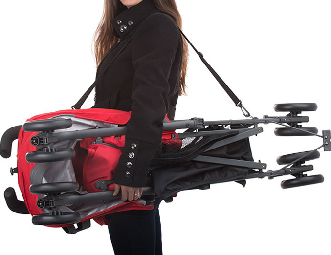 lightweight stroller with shoulder strap